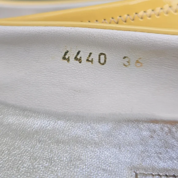 Prada Yellow Flats Silver Buckle Super Cute Bright Classic Shoes Haute Couture - Picture 2 of 11